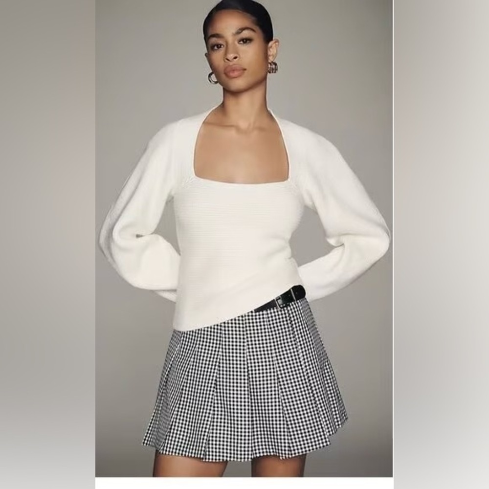 NWT Size XL -Anthropologie White Wide Sleeve Sweater (NWT US$ 148)